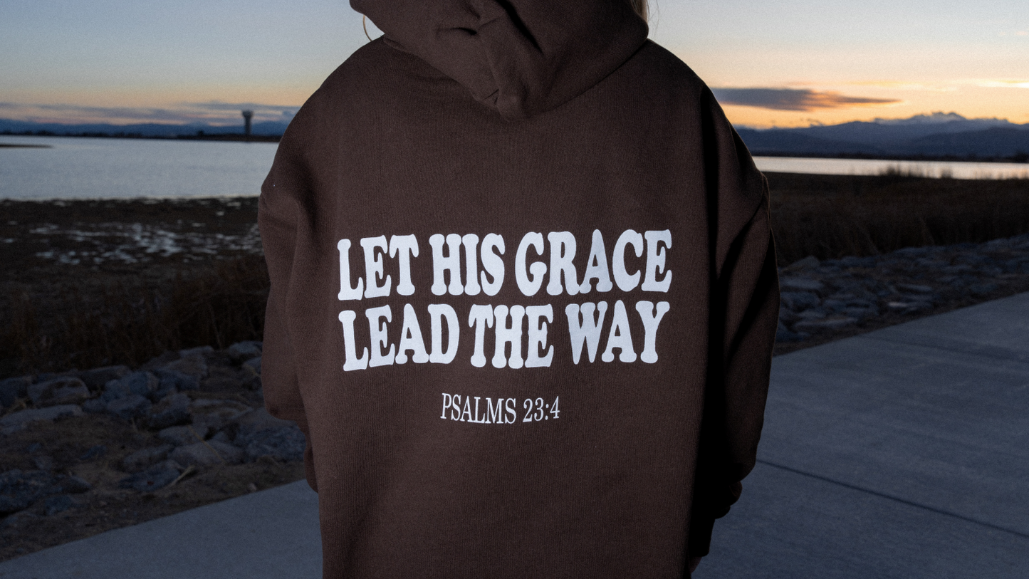 Guided by Grace Heavyweight Hoodie – Brown (Pre-order)