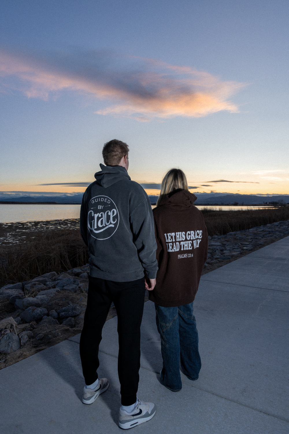 Guided by Grace Heavyweight Hoodie – Charcoal Gray (Pre-Order)